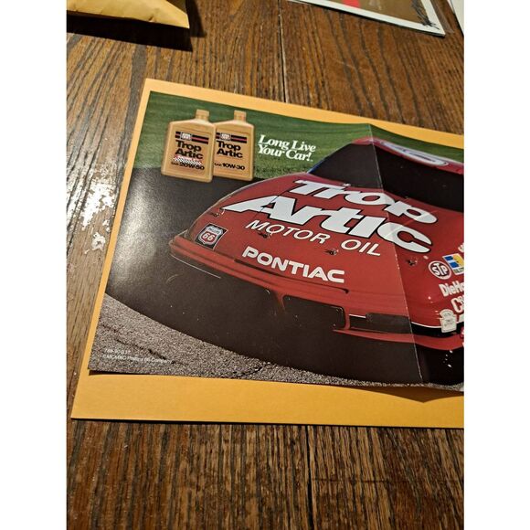 Vintage 1990 Trop Arctic NASCAR Poster Schedule Dick Trickle Cale Yarborough - Picture 2 of 6